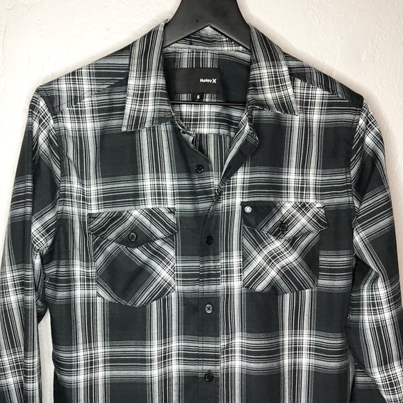 Hurley X Nike Dri Fit Mens Button Down 